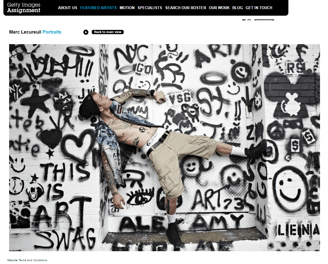 Global Assignment by Getty Images "Featured Artists" Page: Photos by Marc Lecureuil